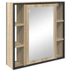 Kylpyhuonekalustesetti 4 kpl Sonoman tammi 33 x 33 x 185,5 cm