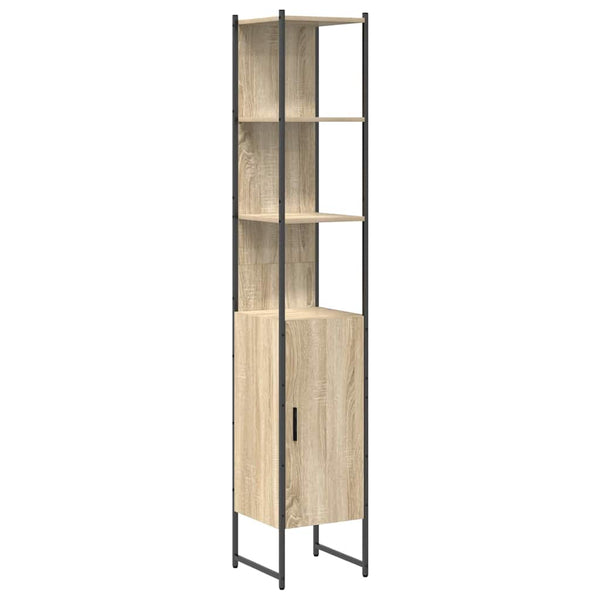 Kylpyhuonekalustesetti 3 kpl Sonoman tammi 33 x 33 x 185,5 cm