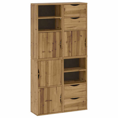 Sivukaapit 4 kpl ODDA, 40x24x79 cm massiivipuu mänty