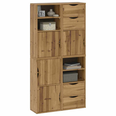Sivukaapit 4 kpl ODDA, 40x24x79 cm massiivipuu mänty