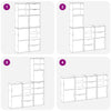 Sivukaapit 4 kpl ODDA, 40x24x79 cm massiivipuu mänty