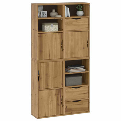Sivukaapit 4 kpl ODDA, 40x24x79 cm massiivipuu mänty