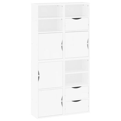 Sivukaapit 4 kpl ODDA, valkoinen, 40x24x79 cm massiivipuu mänty