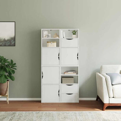 Sivukaapit 4 kpl ODDA, valkoinen, 40x24x79 cm massiivipuu mänty