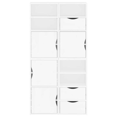 Sivukaapit 4 kpl ODDA, valkoinen, 40x24x79 cm massiivipuu mänty