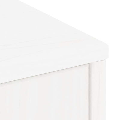 Sivukaapit 4 kpl ODDA, valkoinen, 40x24x79 cm massiivipuu mänty