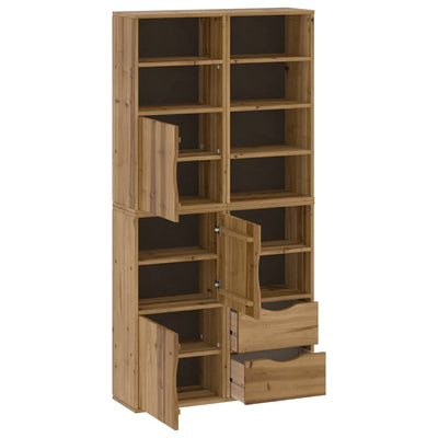 Sivukaapit 4 kpl ODDA, 40x24x79 cm massiivipuu mänty