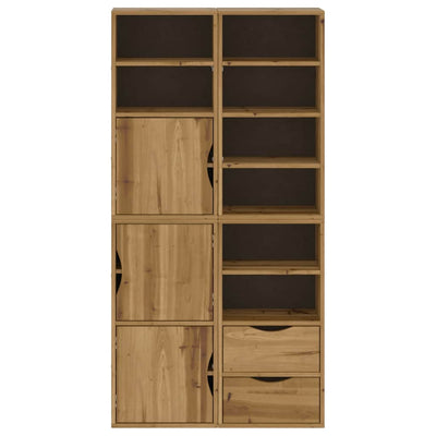 Sivukaapit 4 kpl ODDA, 40x24x79 cm massiivipuu mänty