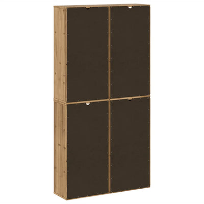 Sivukaapit 4 kpl ODDA, 40x24x79 cm massiivipuu mänty