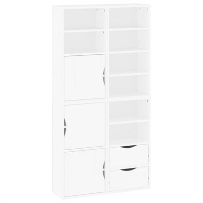 Sivukaapit 4 kpl ODDA, valkoinen, 40x24x79 cm massiivipuu mänty