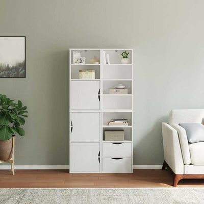 Sivukaapit 4 kpl ODDA, valkoinen, 40x24x79 cm massiivipuu mänty