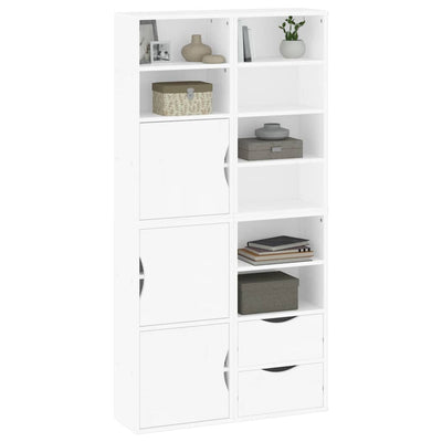 Sivukaapit 4 kpl ODDA, valkoinen, 40x24x79 cm massiivipuu mänty