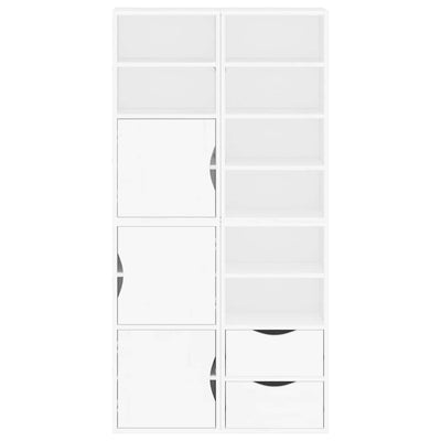 Sivukaapit 4 kpl ODDA, valkoinen, 40x24x79 cm massiivipuu mänty