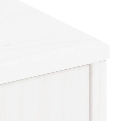 Sivukaapit 4 kpl ODDA, valkoinen, 40x24x79 cm massiivipuu mänty