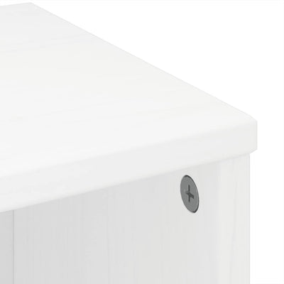 Sivukaapit 6 kpl ODDA, valkoinen, 40x24x79 cm massiivipuu mänty