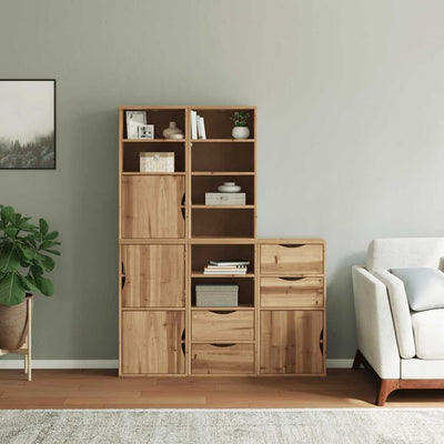 Sivukaapit 5 kpl ODDA, 40x24x79 cm massiivipuu mänty