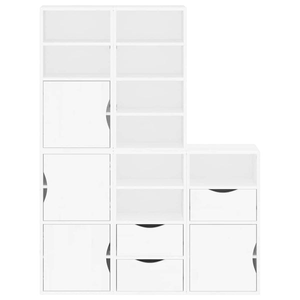 Sivukaapit 5 kpl ODDA, valkoinen, 40x24x79 cm massiivipuu mänty