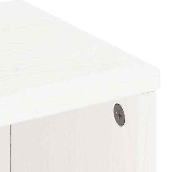 Sivukaapit 5 kpl ODDA, valkoinen, 40x24x79 cm massiivipuu mänty