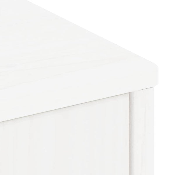 Sivukaapit 5 kpl ODDA, valkoinen, 40x24x79 cm massiivipuu mänty