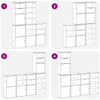 Sivukaapit 5 kpl ODDA, 40x24x79 cm massiivipuu mänty