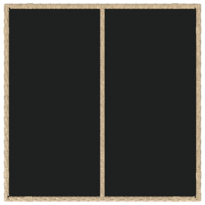 Beige piharuokailu setti Dedra 90x90x75cm (3 pcs polyrottinki)