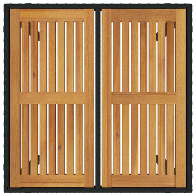 Musta ja ruskea piharuokailu setti Janiya 90x90x75cm (5 pcs)