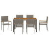Piharuokailu setti 7 pcs Harmaa polyrottinki