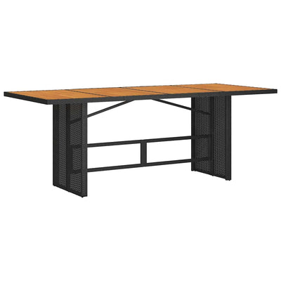 Musta ja ruskea piharuokailu setti Orval 190x80x75cm (7 pcs)