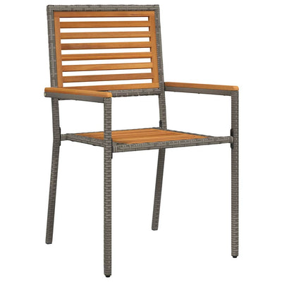 Harmaa piharuokailu setti Selimgean 190x80x75cm (9 pcs polyrottinki)