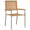 Piharuokailu setti 7 pcs Beige ja Ruskea polyrottinki