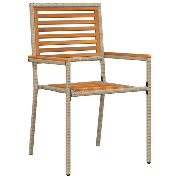 Piharuokailu setti 7 pcs Beige ja Ruskea polyrottinki