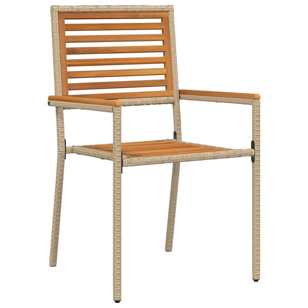 Piharuokailu setti 5 pcs Beige ja Ruskea polyrottinki