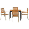 Piharuokailu setti 5 pcs Beige ja Ruskea polyrottinki