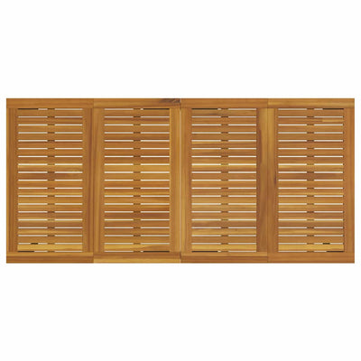 Harmaa piharuokailu setti Studii 9 pcs (luonnollinen teak)