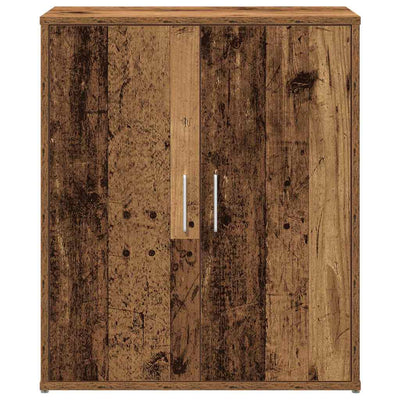 Korkea kaappi 2 pcs Vanha puu 60 x 31 x 70 cm Tekninen puu