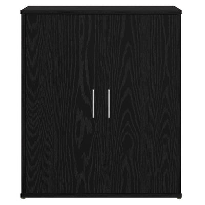 Korkea kaappi 2 pcs Musta tammi 60 x 31 x 70 cm Tekninen puu