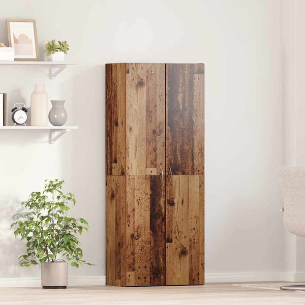 Toimistokaappi Vanha puu 60 x 32 x 152,5 cm Tekninen puu