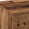Highboard 80 x 35 x 180 cm Tekninen puu Vanha Puu