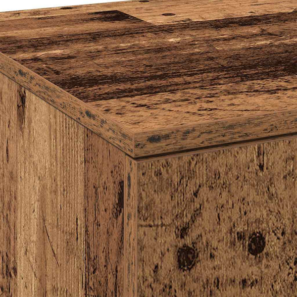 Highboard 80 x 35 x 180 cm Tekninen puu Vanha Puu