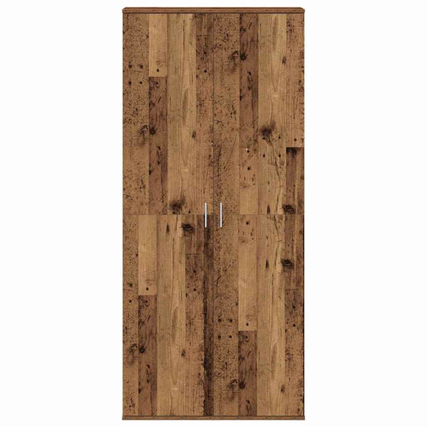 Highboard 80 x 35 x 180 cm Tekninen puu Vanha Puu