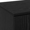 Highboard 80 x 35 x 180 cm Tekninen puu Musta tammi