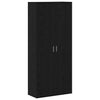 Highboard 80 x 35 x 180 cm Tekninen puu Musta tammi
