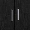 Highboard 60 x 35 x 180 cm Tekninen puu Musta tammi