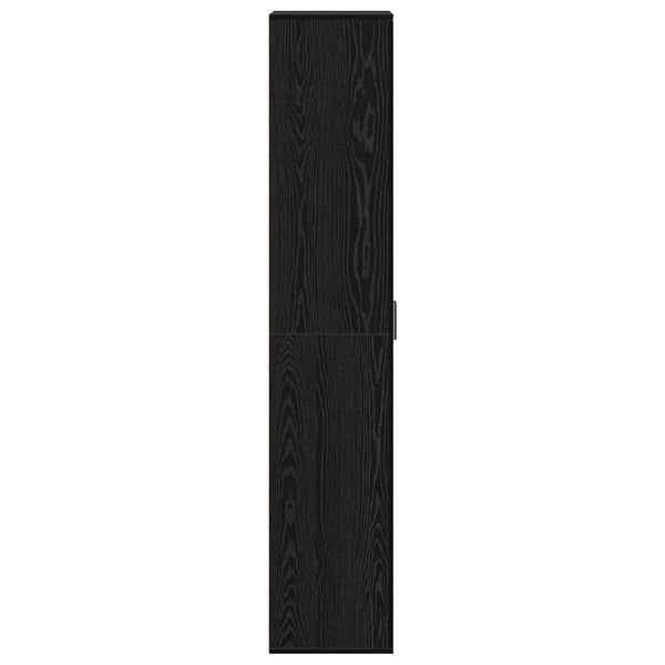 Highboard 60 x 35 x 180 cm Tekninen puu Musta tammi