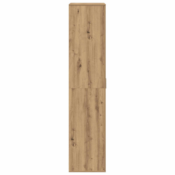Korkea kaappi 80 x 39 x 178 cm Tekninen puu Artisaanitammi