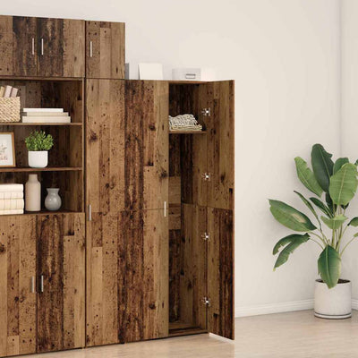 Korkea kaappi Vanha puu 70 x 42.5 x 185 cm Tekninen puu