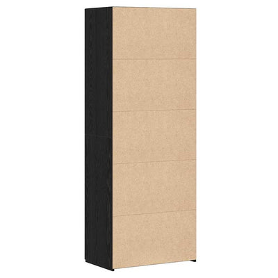 Korkea kaappi Musta tammi 70 x 42.5 x 185 cm Tekninen puu