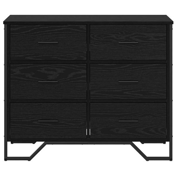 Lipasto Muut Musta tammi 91 x 35.5 x 74.5 cm Tekninen puu