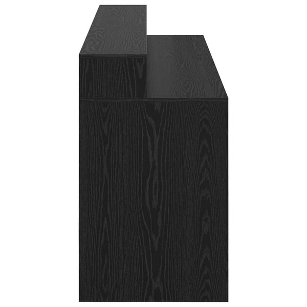 Pöytä laatikon kanssa Musta tammi 200 x 55 x 91 cm Tekninen puu