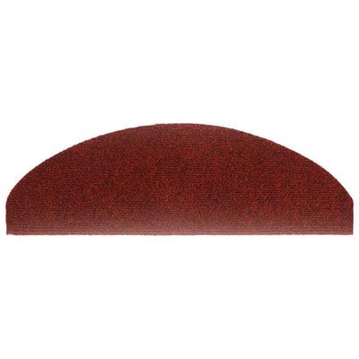 Itsekiinnittyvät porrasmatot 30 kpl punainen 65x21x4 cm